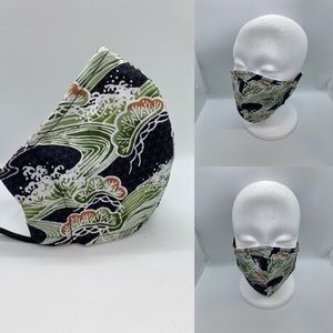 Japanese waves face mask (size medium)